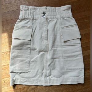 H&M khaki cargo skirt size 2